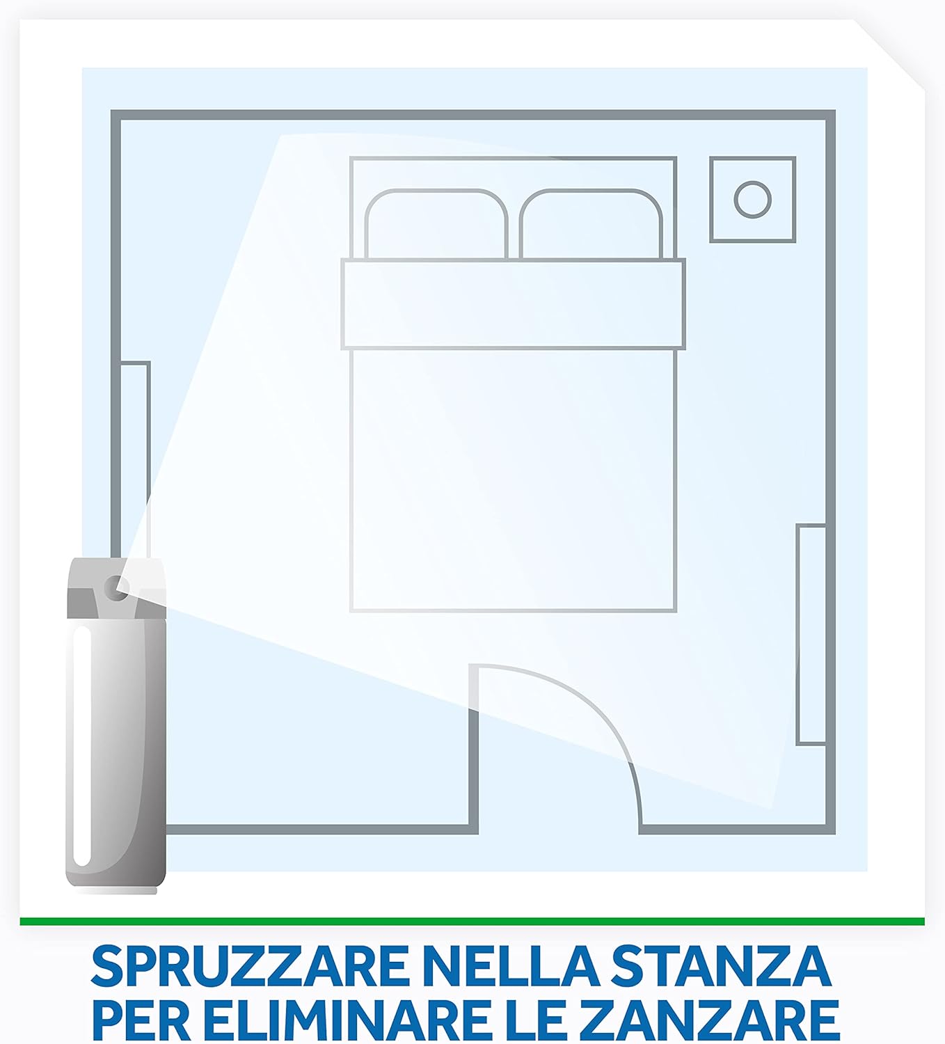 Raid Mosche e Zanzare Spray Insetticida, Antizanzare e Antimosche, Azione Rapida, 1 Confezione da 400 ml