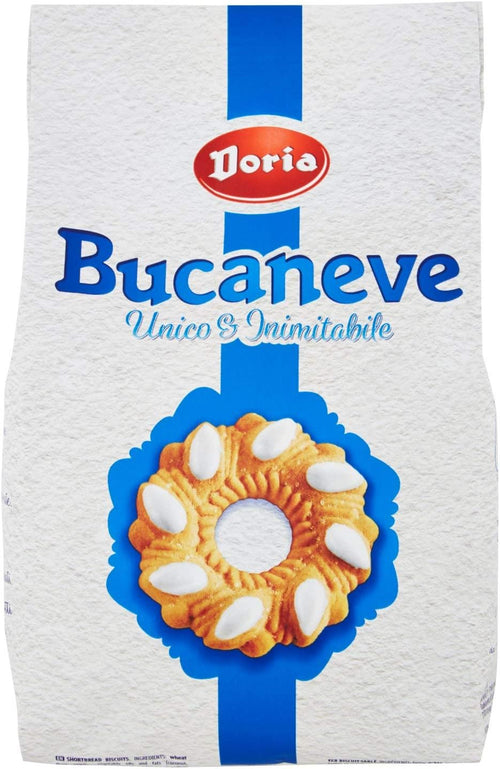 Doria Bucaneve Biscotti Frollini con Gocce di Glassa, 400g