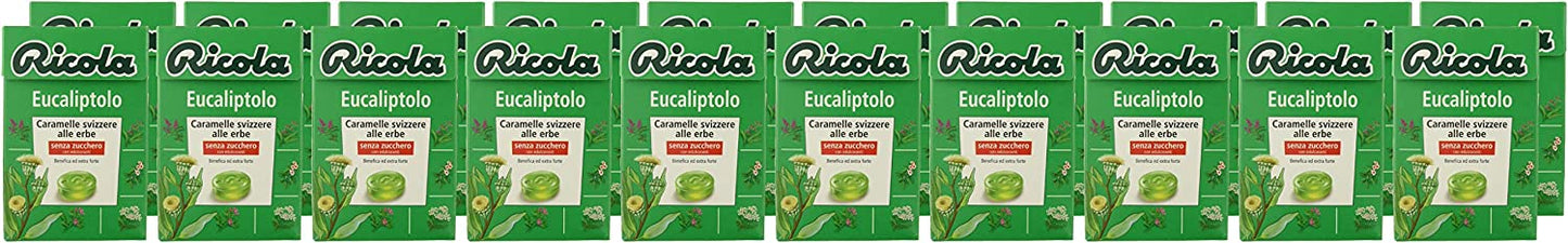 Ricola Astuccio Eucaliptolo - Pacco da 20 x 50 g