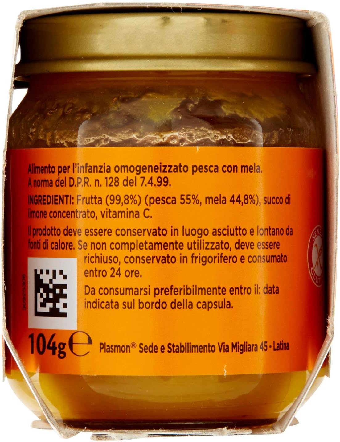 Plasmon Omo Plasmon Pesca 2x104gr, 208g