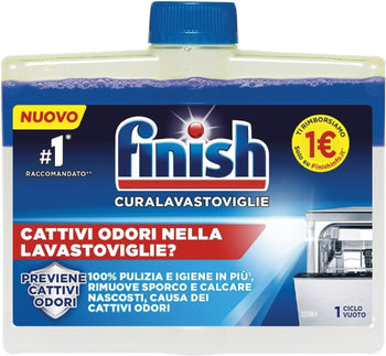Finish Curalavastoviglie Raccomandato da Napisan, 1 Prodotto da 250 ml di Cura Lavastoviglie, Additivo per una Lavastoviglie Pulita dai Residui di Grasso e Calcare