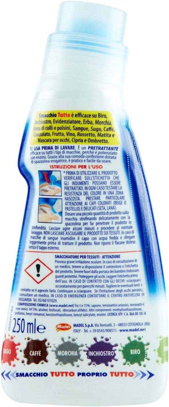 Smacchio Tutto - Prima di lavare - 5 pezzi da 250 ml [1250 ml]