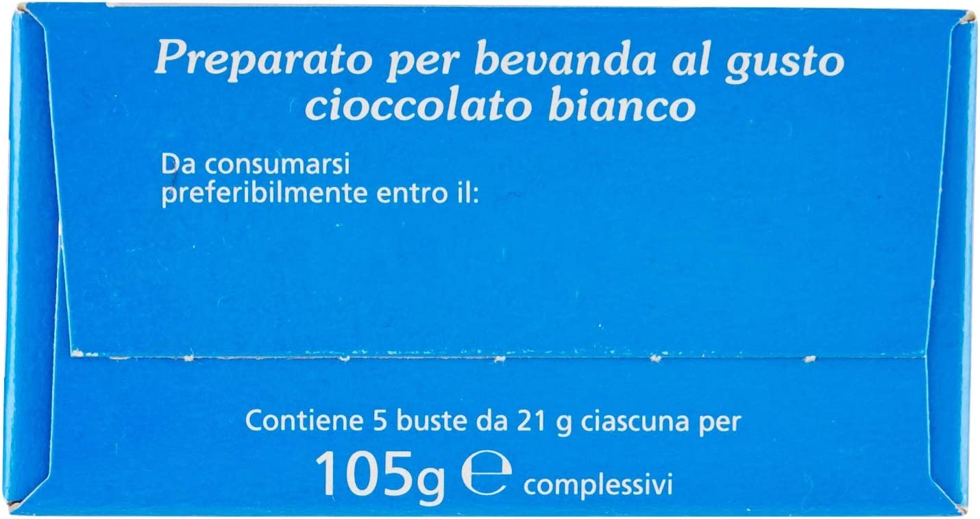 Ciobar -Denso e Cremoso, Gusto Cioccolato Bianco, Confezione da 5.21 g