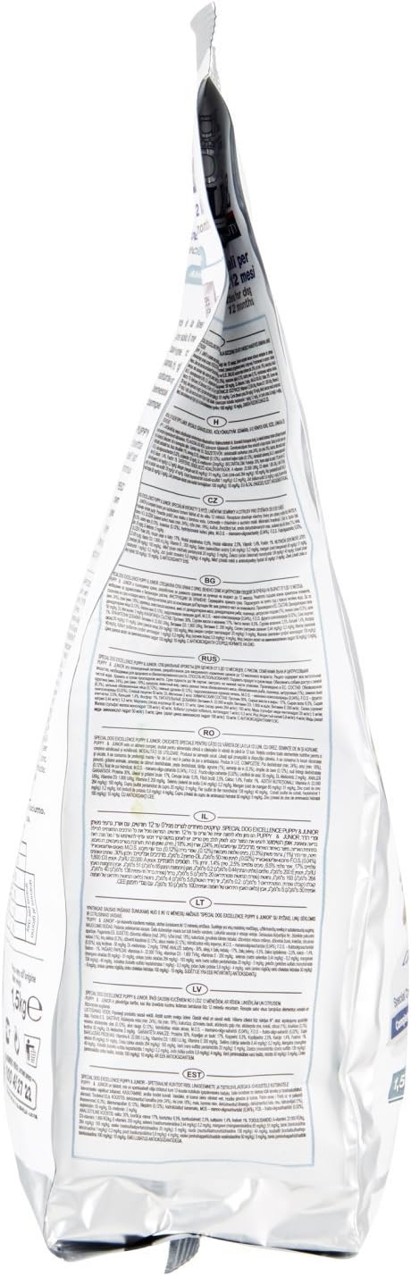 Monge - Special Dog Excellence, Puppy & Junior, 1,5 KG, 1 Confezione