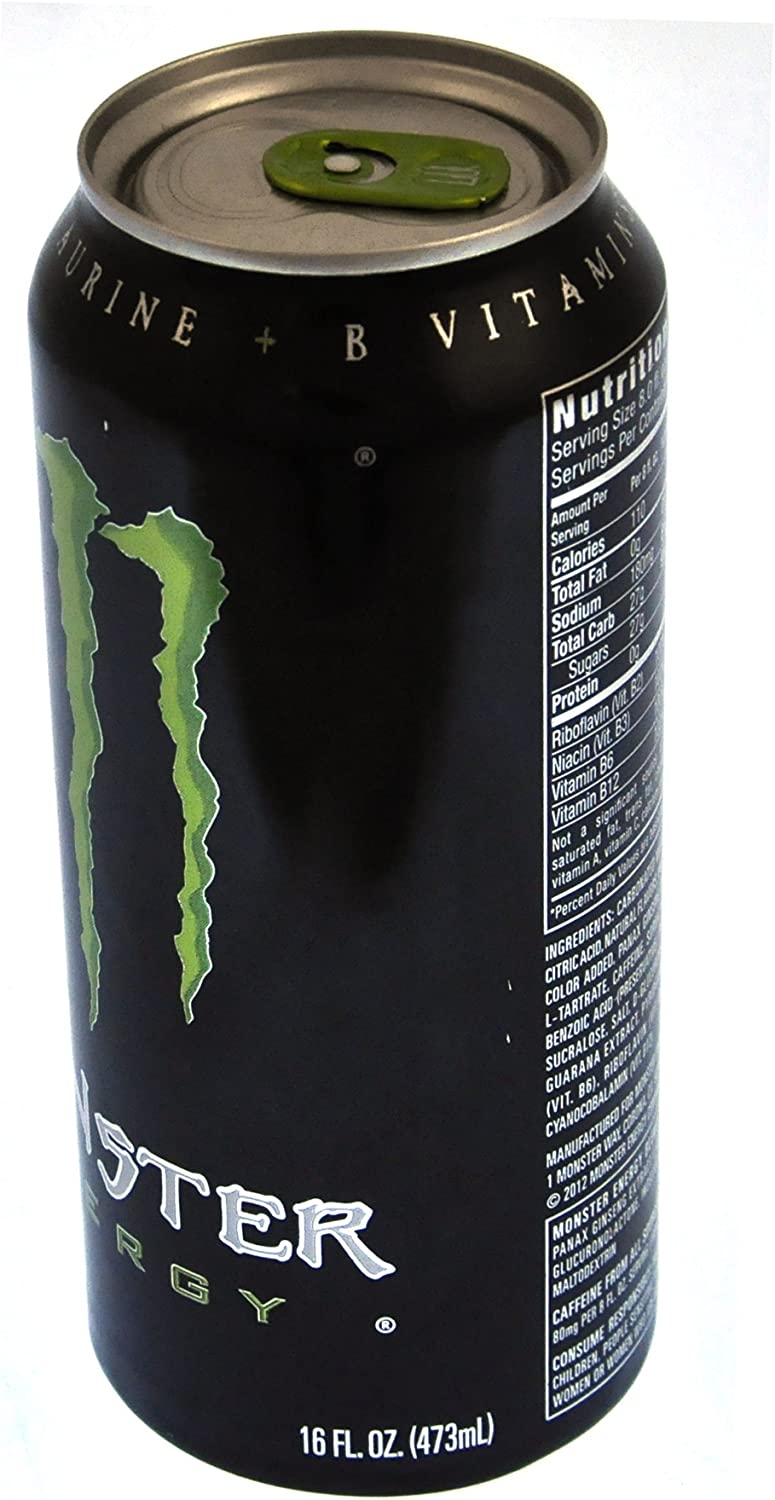 Energy Drink Branded Monster Disguised Stash Can