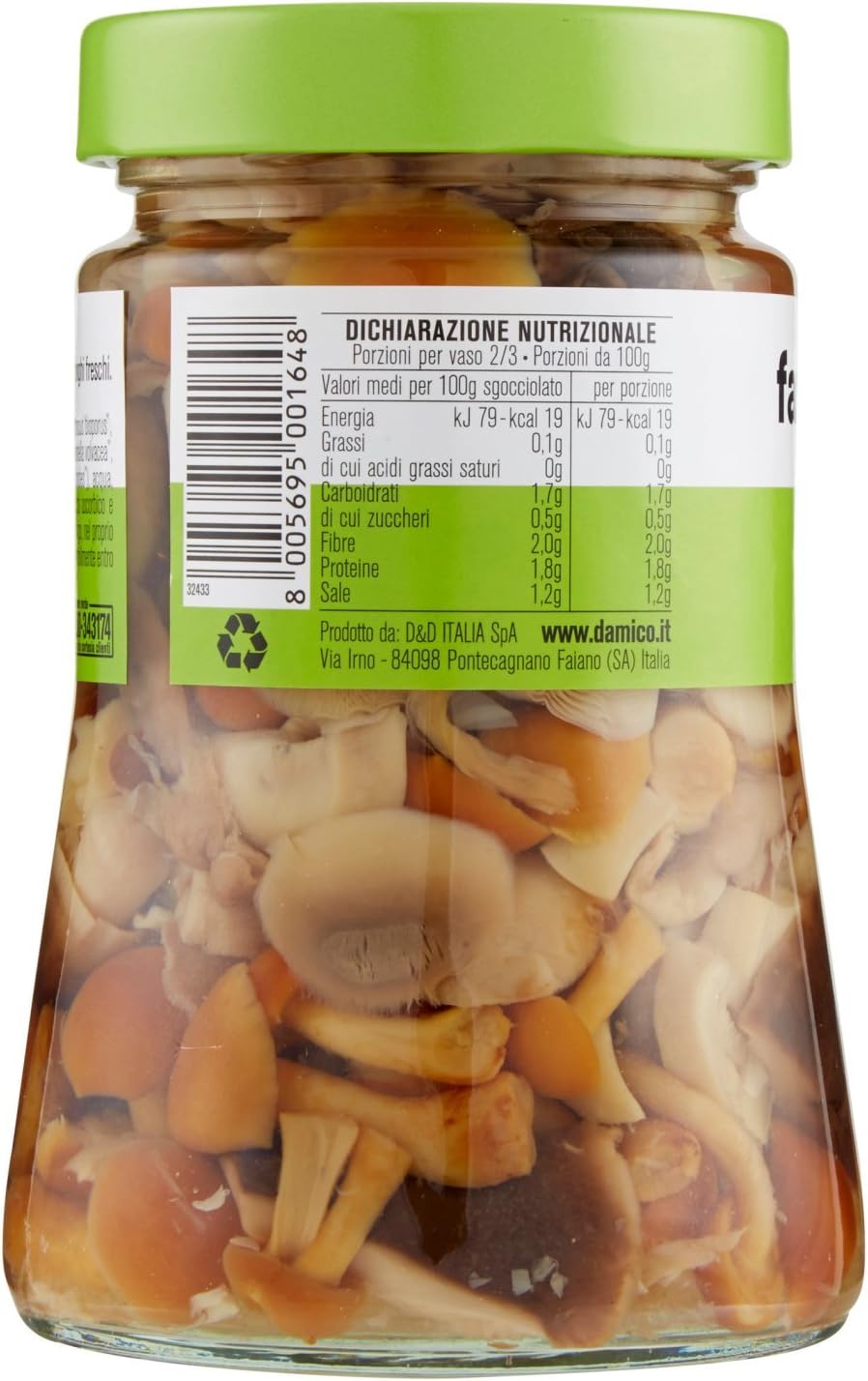 D'Amico - Fantasia Di Funghi, Facili Da Cucinare - 470 G