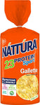 NATTURA PROTEIN SPORT Gallette, Snack Salati Senza Glutine, Gallette di Mais per Sportivi, Gallette Bio Vegane, 23% di Proteine, 100g