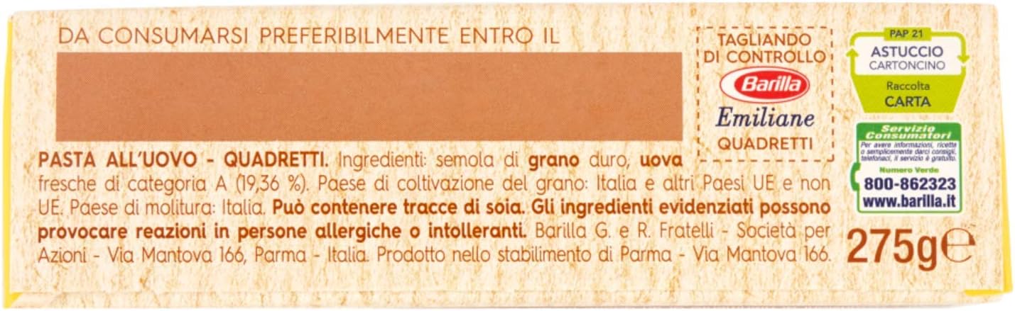 BARILLA 12 Confezioni pastine all'uovo farfalline n114