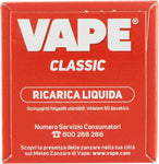 Vape Ricarica Liquida Classica Protegge da Mosche e Zanzare 60 Notti, 36ml