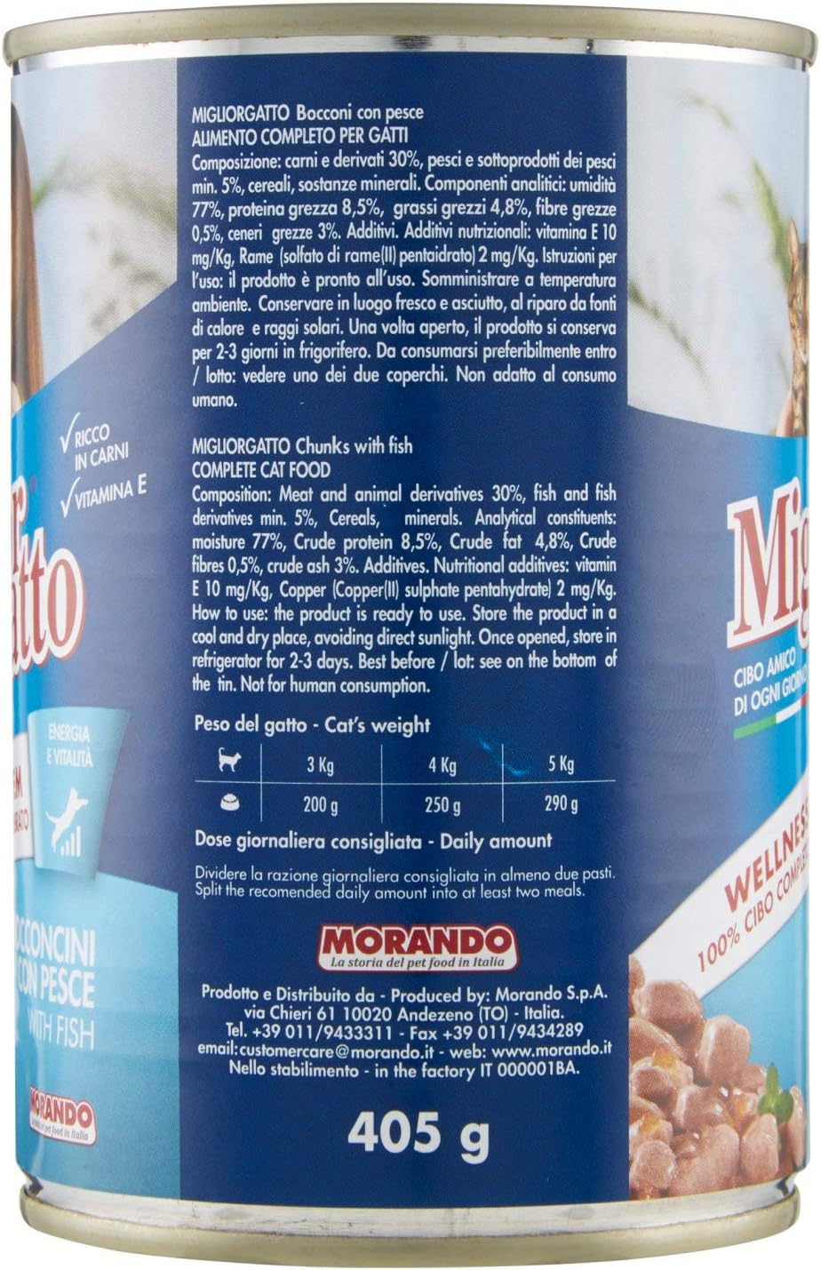 MigliorGatto Bocconi Pesce 405 Grammi