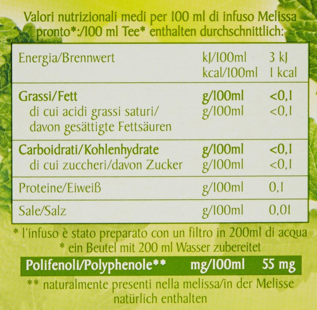 Pompadour Melissa per Infuso, 20 x 1.8g