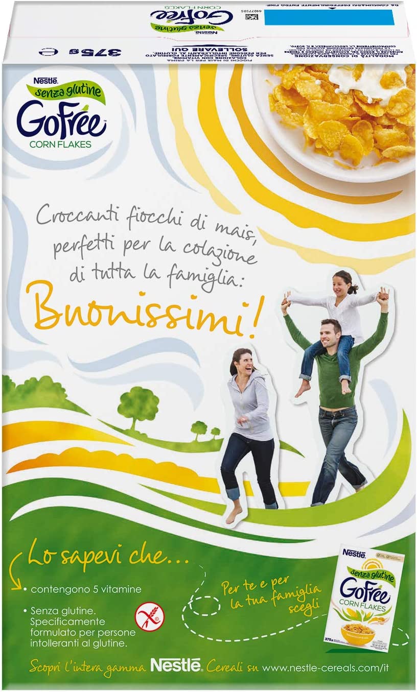 GO FREE CORN FLAKES Fiocchi di Mais senza Glutine 375 g