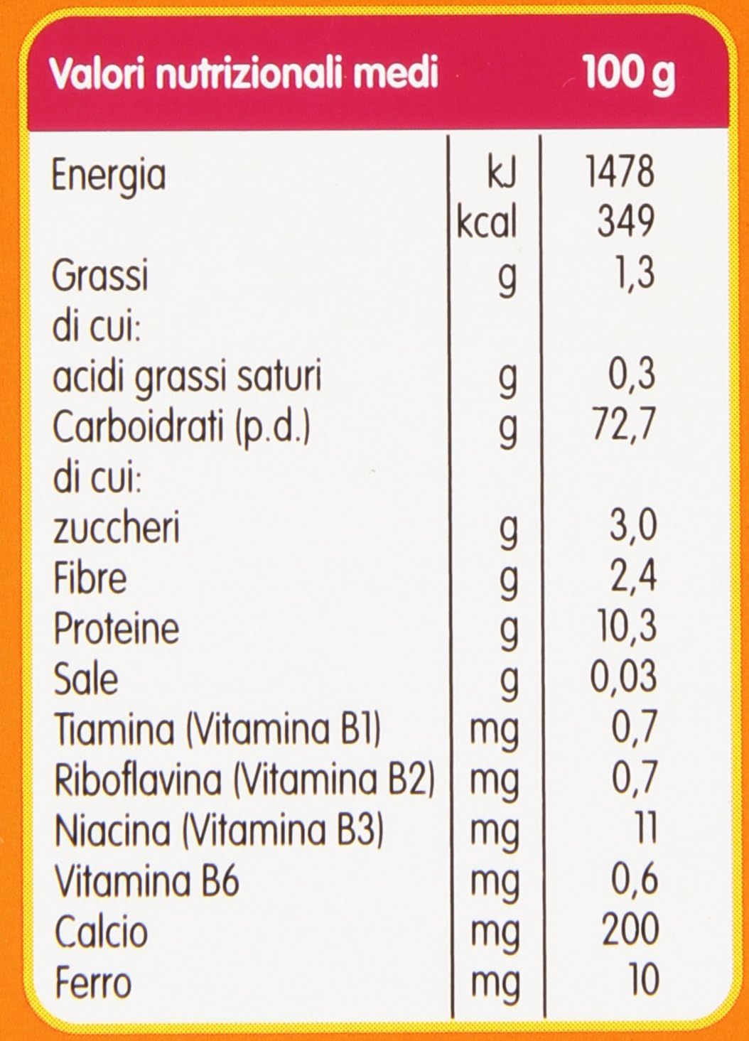 Plasmon Chioccioline con Calcio, Ferro e Vitamine B - 340 g