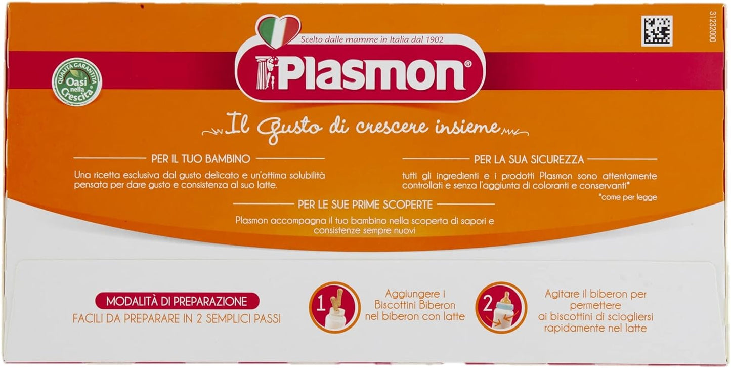 Plasmon il Biscottino Biberon 600g 8 Box senza uova, si scioglie all'istante nel biberon