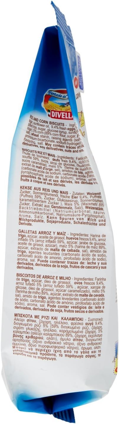 Divella Ottimini Biscotti con Riso e Mais, 400g