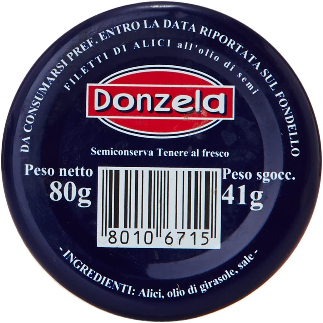 Donzela Filetti Di Alici Gr.80