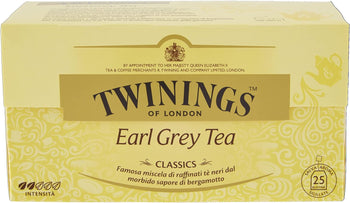 Twinings Earl Grey Tea Classics Sapore di Bergamotto, 25 Bustine