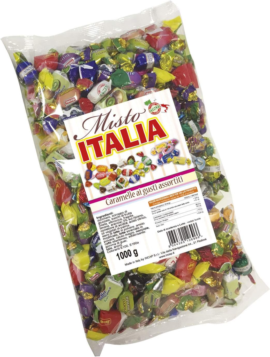Incap Caramelle Gran Mix - Grande Formato, 1000g