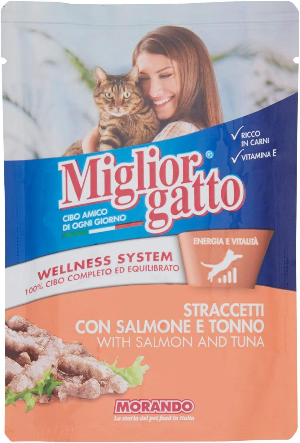 Migliorgatto Pouch strips Salmon and Tuna