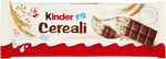 Kinder Cereali, tavolette di cioccolato ai cereali, 6 pezzi da 23,5 gr