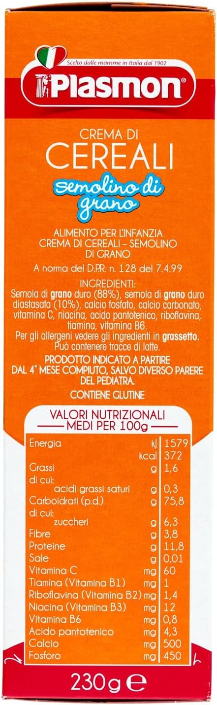 Plasmon Cereali Semolino di Grano - 230 gr