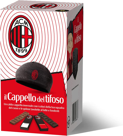 Il Cappello del Tifoso Milan con Barrette al Latte e Fondente