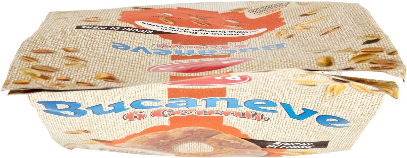 Doria - Bucaneve 6 Cereali, Biscotti Ricchi di Fibre - Ideali per la tua Colazione o Spuntino - Confezione da 300 gr
