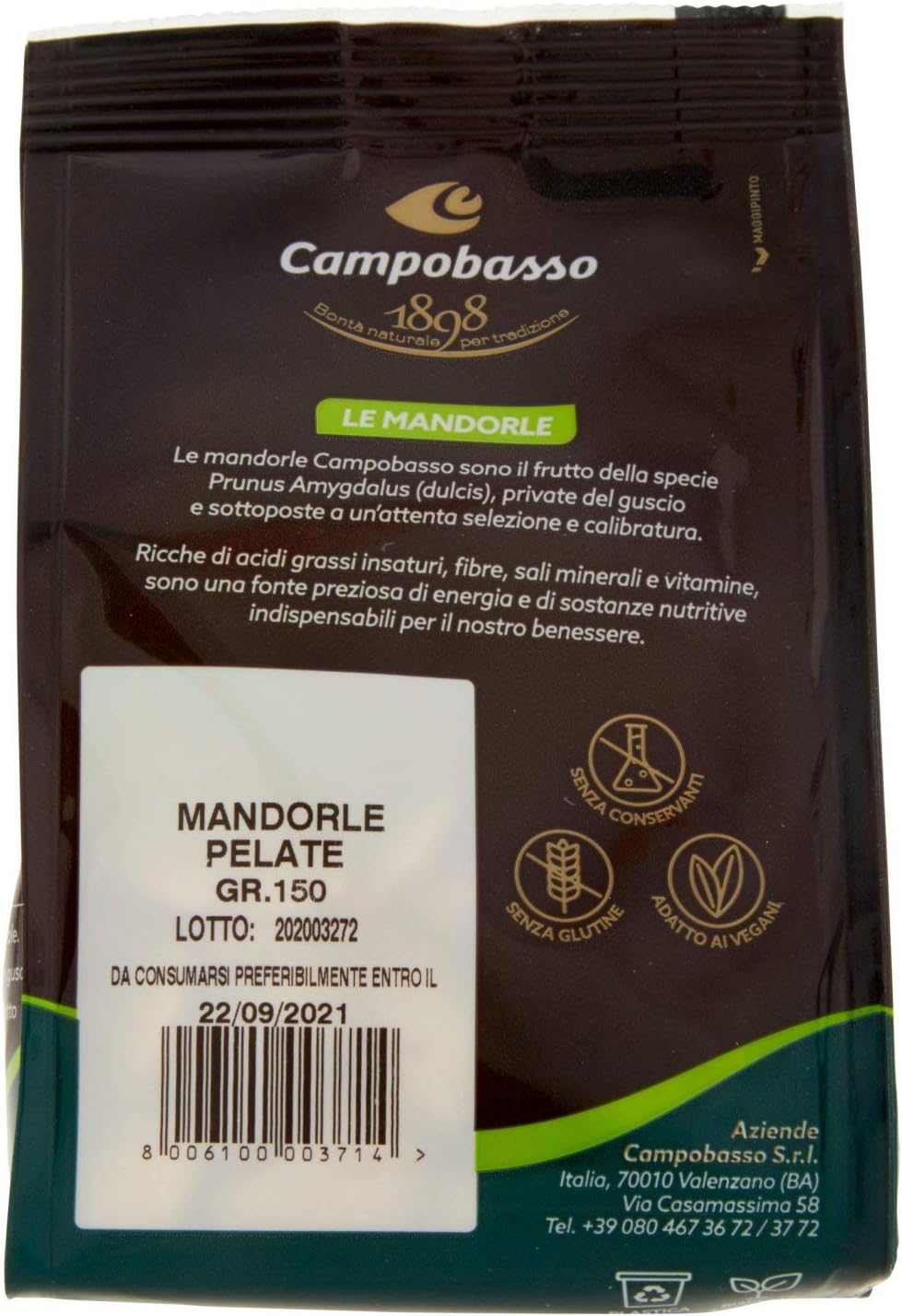 Campobasso Mandorle Pelate, 150g