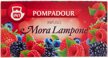 Pompadour Infuso, Mora Lampone, 20 Filtri x 3 gr [60 gr]