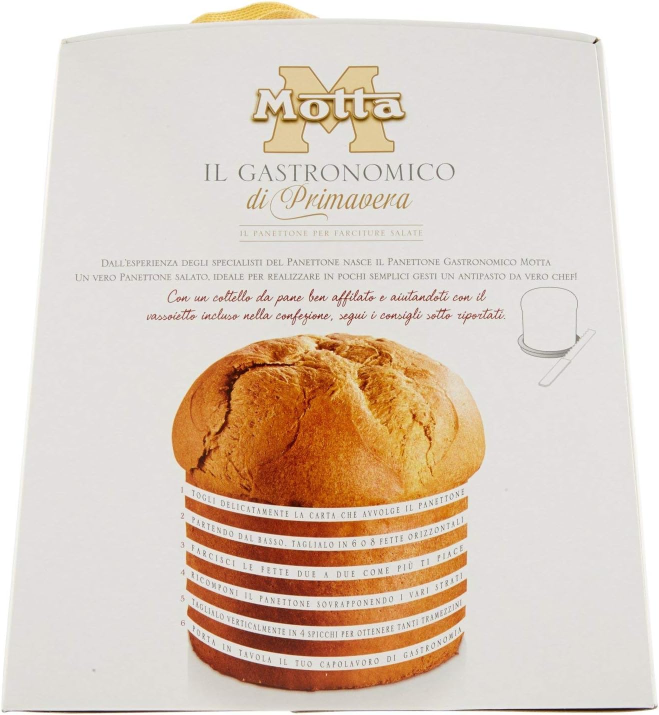 Motta offerta 2 panettoni gastronomici primavera base per antipasti 2x700 gr