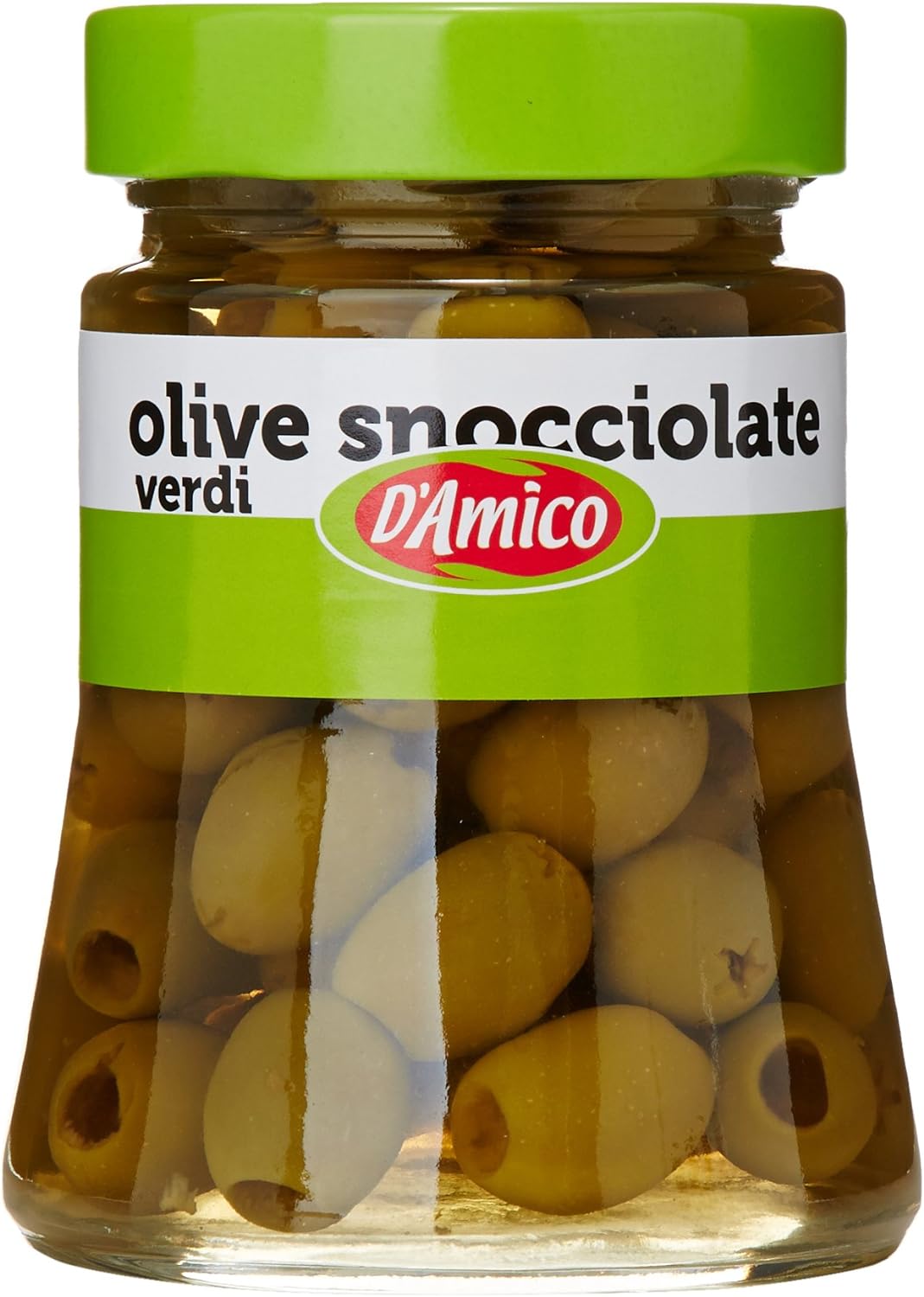 D'Amico - Olive Verdi Snocciolate, in Salamoia - 290 g