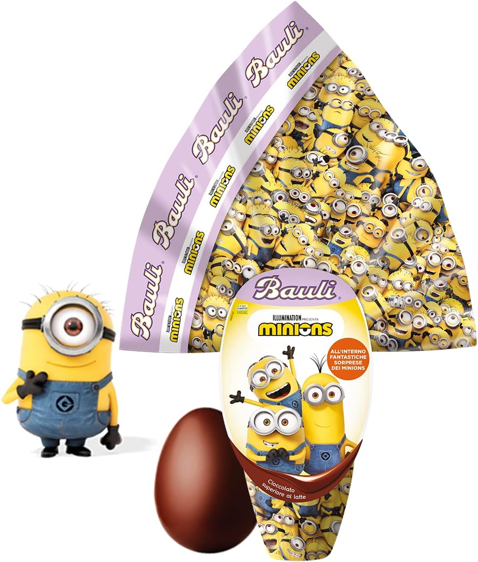 Uovo di cioccolato Cattivissimo me Minion con fantastica sorpresa 190 gr