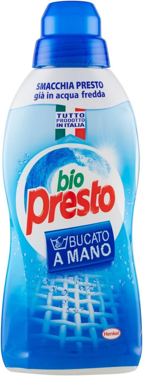 Bio Presto Liquido Detergente a Mano, Smacchia Presto, Anche in Acqua Fredda - 750 ml