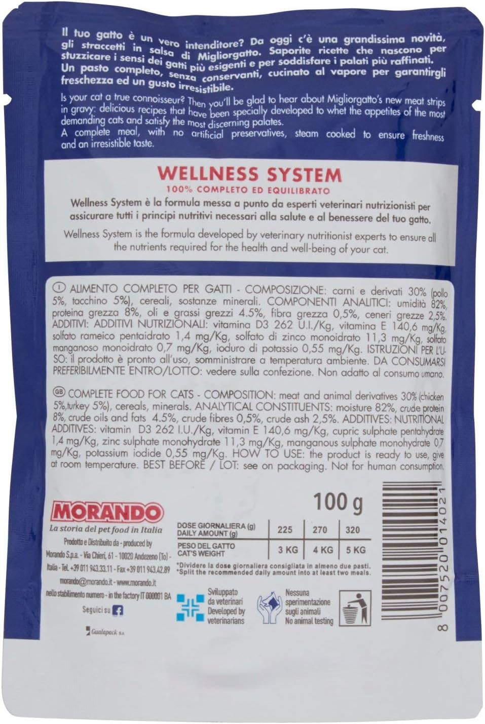 Migliorgatto Pouch strips Chicken and Turkey