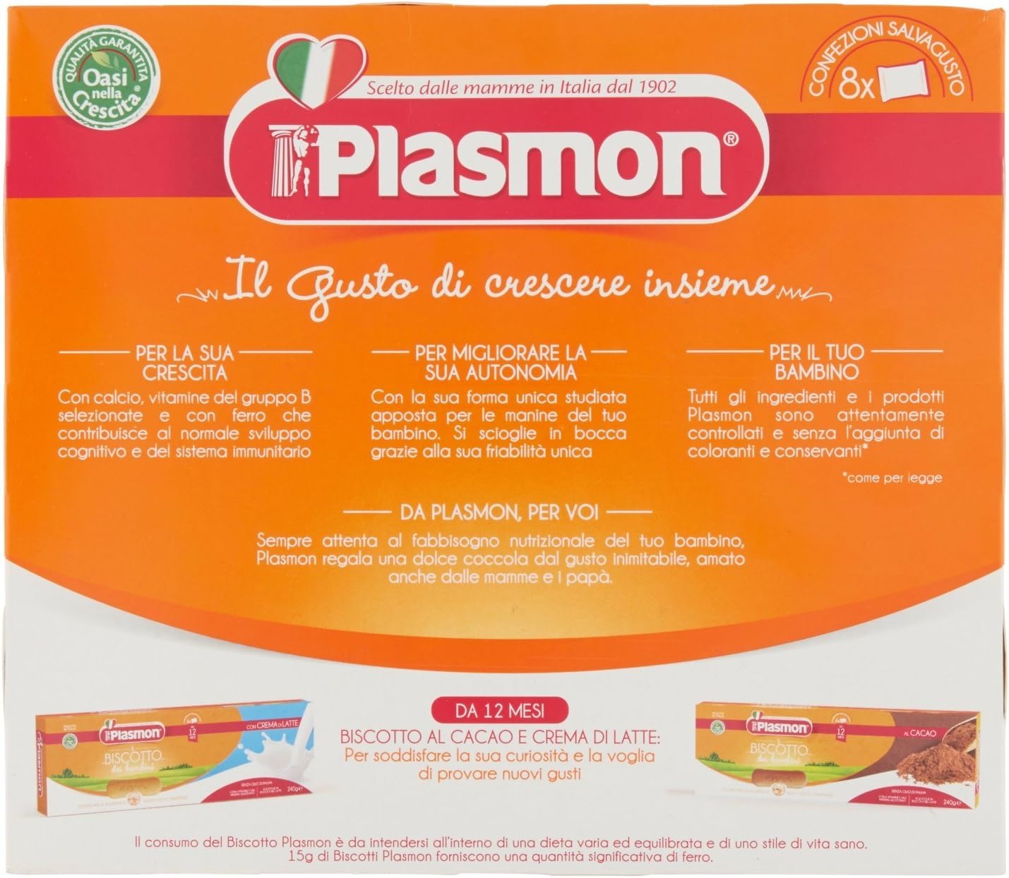 Plasmon Biscotto Classico, da 6 Mesi, 320g