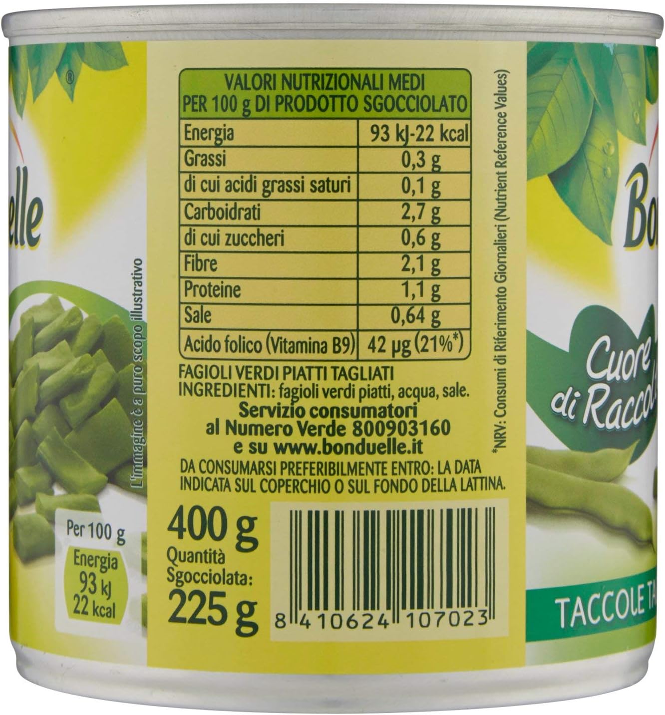 Bonduelle Taccole, 400g