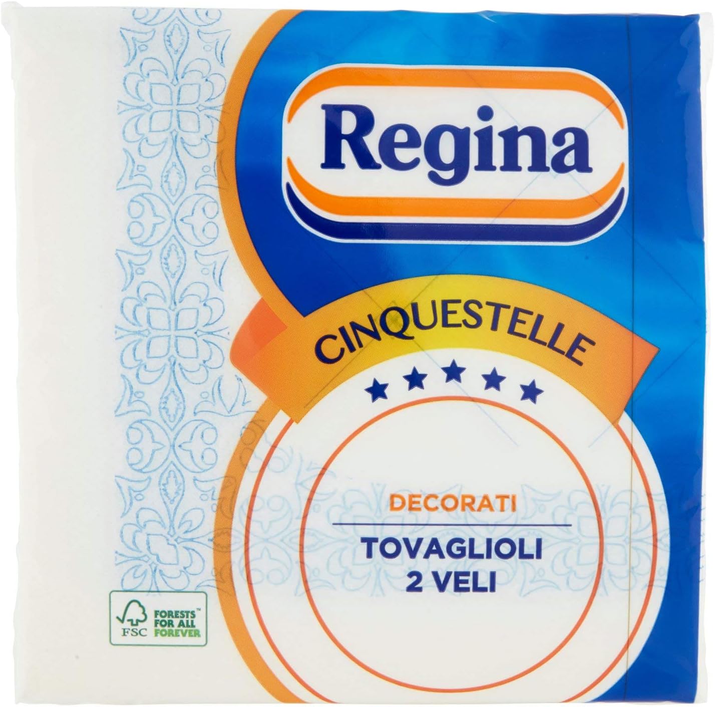 Regina - Cinquestelle, Tovagliolo Due Veli - 6 confezioni da 46 pezzi [276 pezzi]