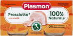 Plasmon Omogeneizzato Carne Prosciuto e cereale 2x80g Con Carne Italiana, 100% naturale, senza amidi e sale aggiunti