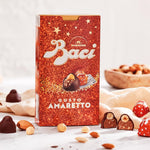 BACI PERUGINA Gusto Amaretto Cioccolatini Fondenti ripieni al Gianduia e gusto di Biscotto Amaretto, Scatola 150g