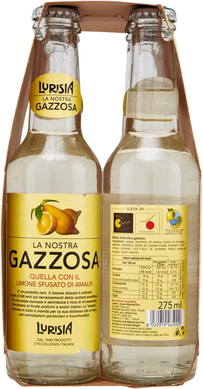 Lurisia Gazzosa 275ml X4, 110cl