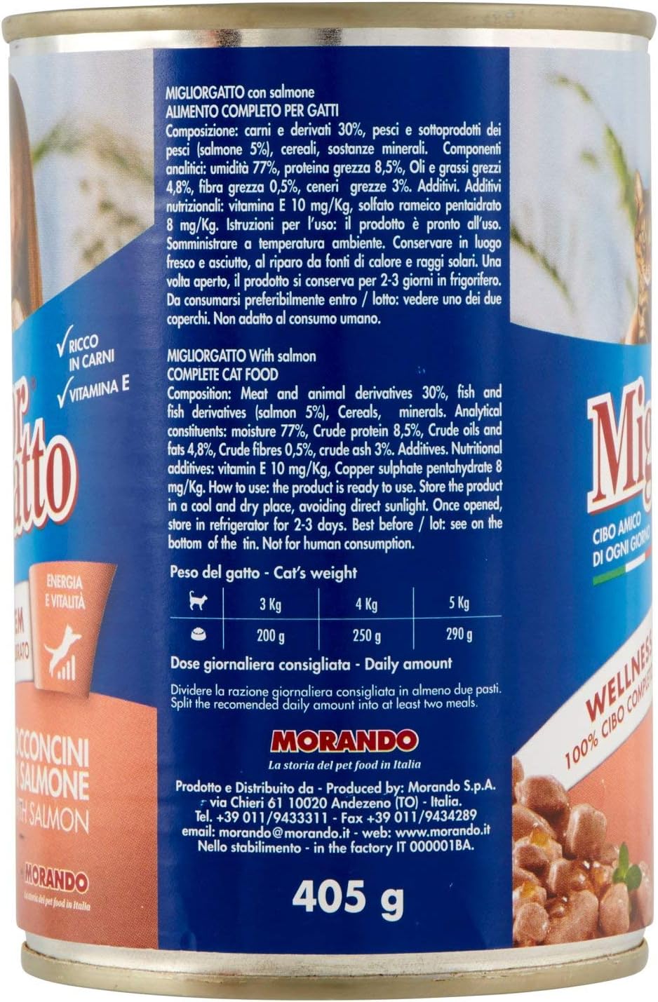 MigliorGatto Bocconcini salmone 405 Grammi