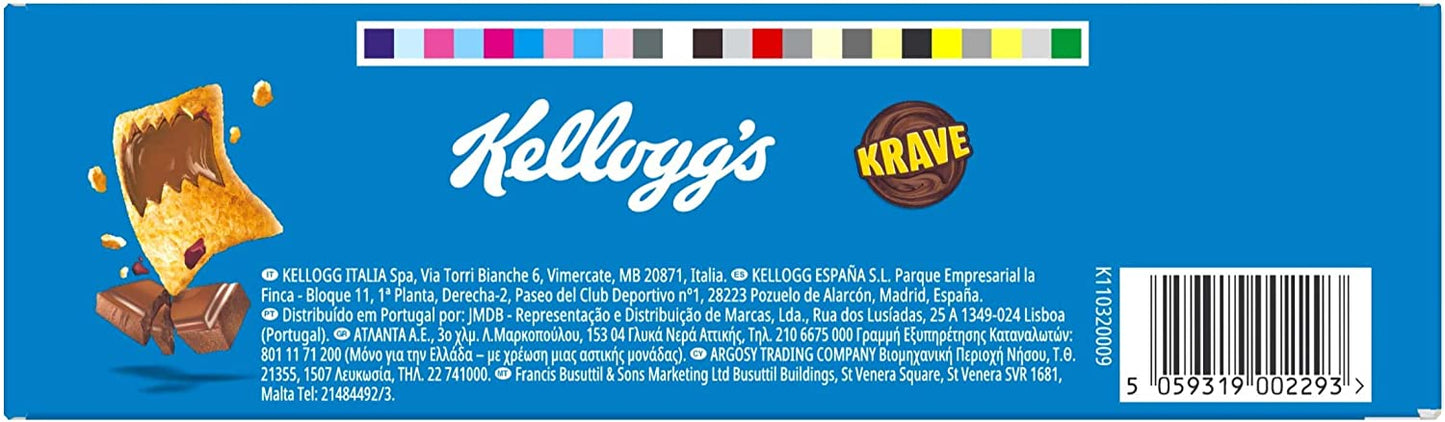 Kellogg's Choco Krave Cerali, Cioccolato al Latte, 410g