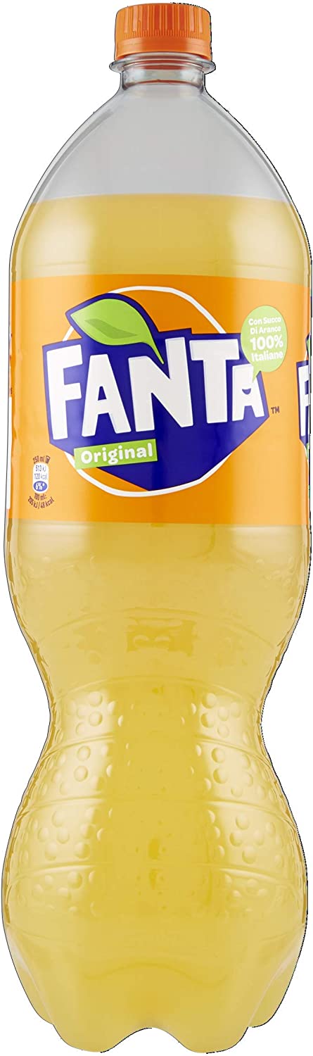 Fanta Original Gusto di Arancia – 1 Bottiglia da 1.5 L, con Succo di Arance Italiane, Senza Aggiunta di Conservanti, Bottiglia PET 100% riciclabile, Gusto Rinfrescante, Bevanda Analcolica Frizzante