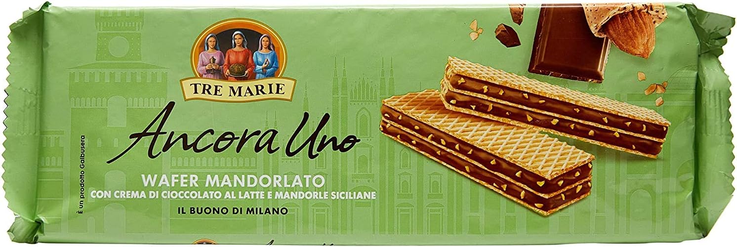 Vitasnella 10 x tre Marie ancora uno italiano wafer biscotti con cioccolato e mandorla crema 140 g dal 1896.