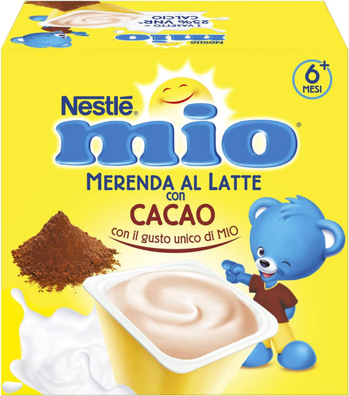 Nestlé Mio Merenda al Latte Cacao da 6 Mesi, 4 x 100g, 1