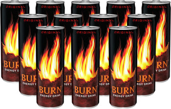 12X Burn Original - Bevanda Energetica al Gusto Morbido e Rinfrescante [12 x 250 ml] - Restyling 2022