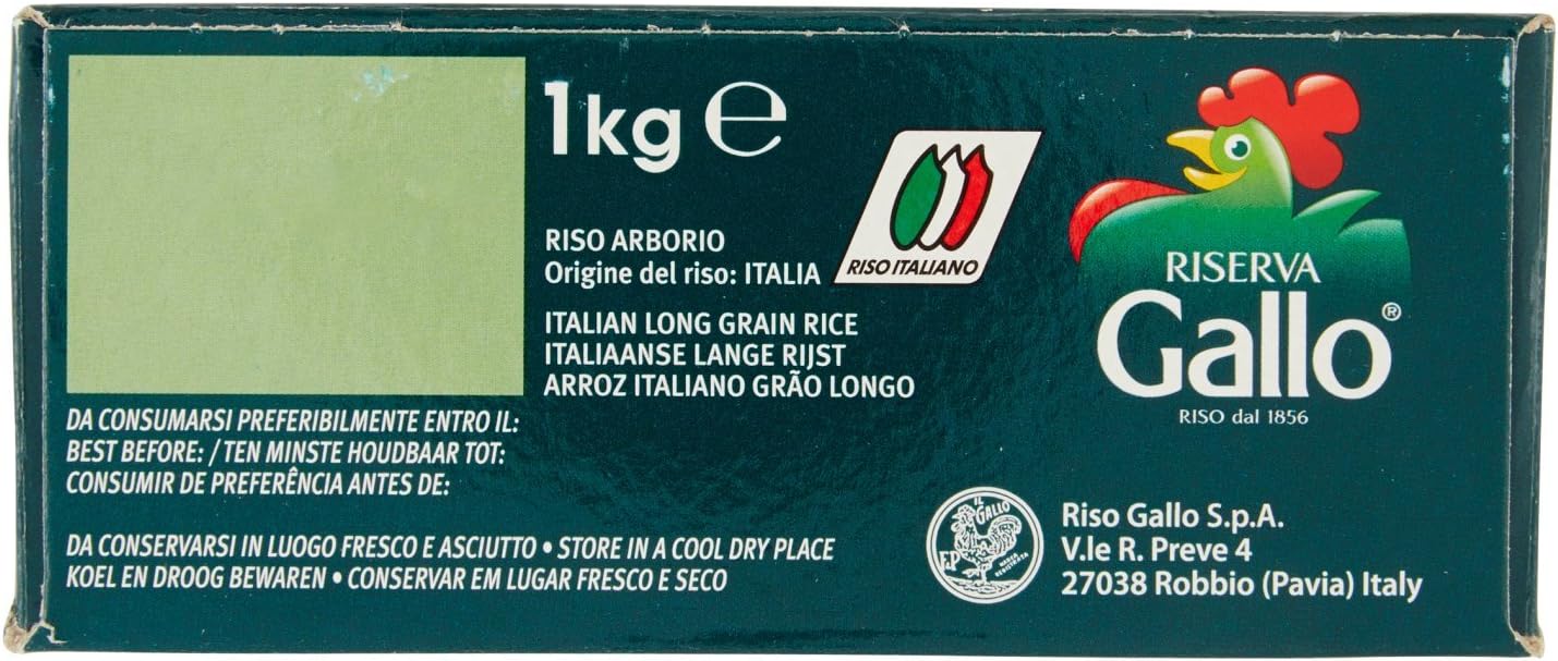 Gallo - Riso Arborio, Chicchi grossi - 2 confezioni da 1 kg [2 kg]