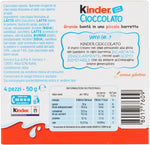 Kinder Cioccolato 4 pezzi 50 g