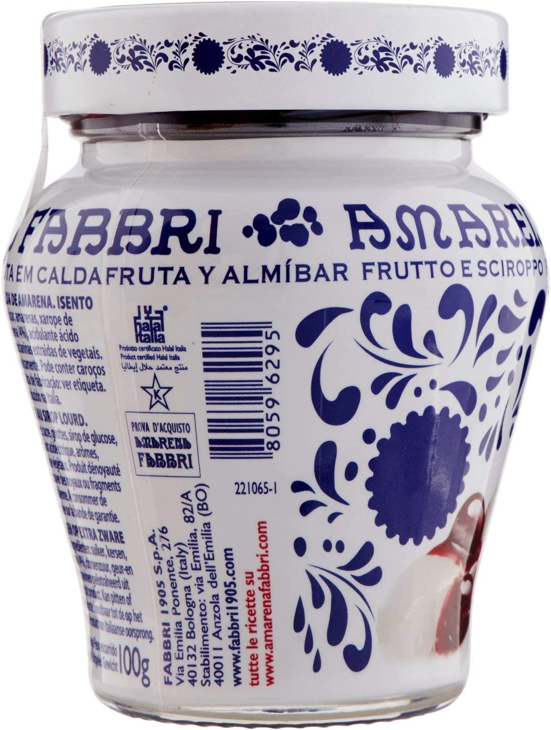 Fabbri Vaso Amarena in Sciroppo, 230g