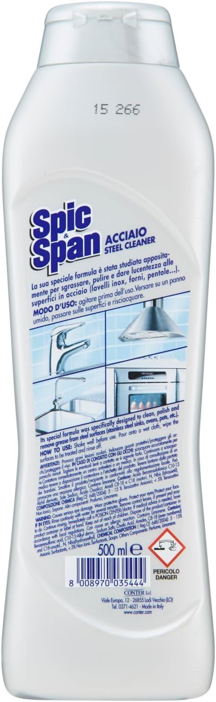 Spic Span Acciaio Ml.500 - [confezione da 12]